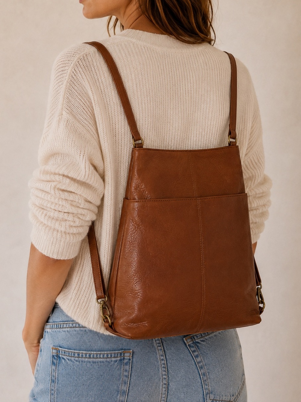 Vintage HOBO (formerly Hobo International) Leather Convertible Backpack